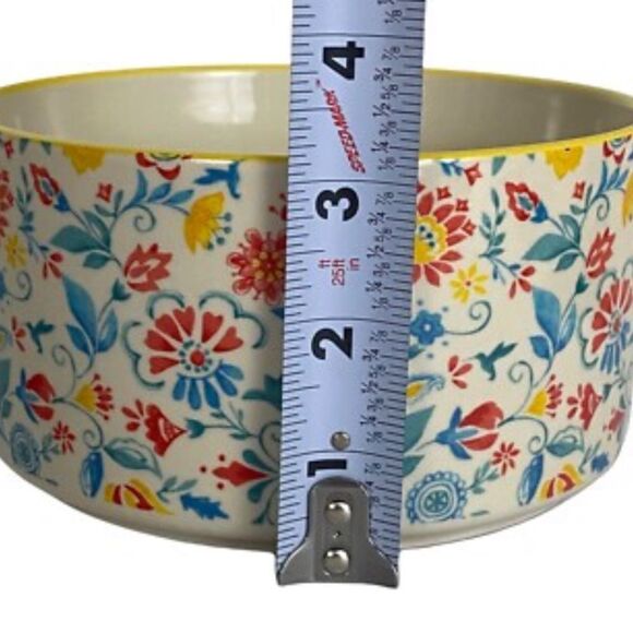 The Pioneer Woman Mazie Round Ceramic Bowl Red Blue Floral Replacement Nest Bowl - Picture 5 of 5